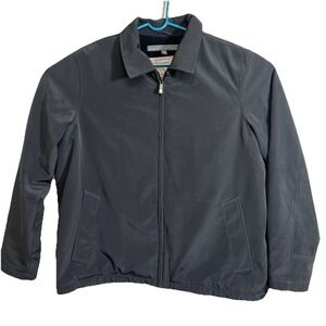 Kenneth Cole Reaction Jacket Size XXL Men's Black Windbreaker‎ Fleece Lined